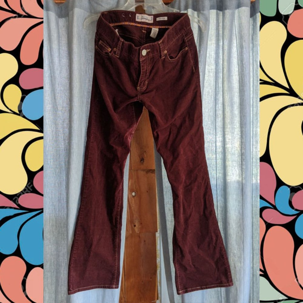 Retro Flared Corduroy Pants
